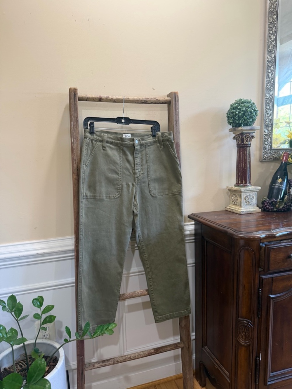 J. Crew Olive Utility Chinos